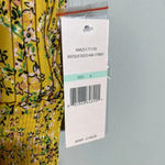 Nanette Lepore NWT High Neck Pleated Floral Midi Dress Women's 8 Yellow Cocktail Photo 9