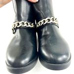 ZARA Chain Black Booties - Size 37 / 6.5 Photo 4