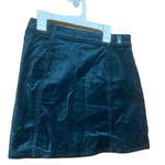 7 For All Mankind  Green Mini Button Up Skirt With Pockets‎ Size 26 Photo 2