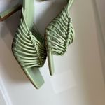 ASOS DESIGN Green Woven Strap Heels with Square Toe Size 6 Photo 7