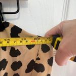 Hilary Radley  Leopard Print Midi Skirt Women's Size L Tan Black Polyester NWT Photo 7