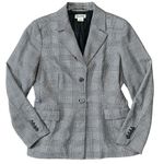 Michael Michael Kors 2 Button Lined Checker Pattern Career Blazer Black White 10 Photo 6