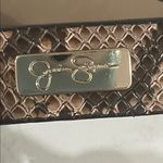 Jessica Simpson  Brown Snake Print Belt with Gold Buckle Photo 2