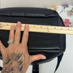 London Fog  Black Leather Backpack with Gold Zipper New without Tag Photo 9