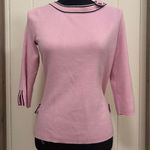 Vintage 2000s Sandra King Pink 3/4th sleeve Sweater Top button details Photo 0