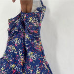 Boden Slimming One Piece‎ Blue Multicolor Floral Print Swimsuit Size 4 Photo 3
