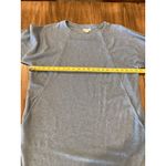 J.jill Pure Jill Diagonal knit Seamed cotton sweater Dress In Blue River Heather Size L Photo 7