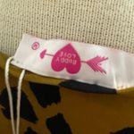 Buddy Love NWT Leopard Lightweight Blouse Short Sleeve Size Medium Photo 3