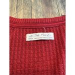 We The Free  waffle knit long sleeve size medium red Photo 3