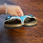 Birkenstock  Papillio Blue Clouds Chic Feminine Retro Y2K Softbed Narrow Size 37 Photo 3