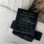 Loft White Linen Blend Peasant Blouse Women’s L Boxy Boho Coastal Beach Cottege Photo 5