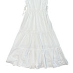 JustFab *New Just Fab Dress M White Eyelet Lace Romantic Wedding Whimsical Fairy Prairie Photo 0