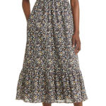 Rails  Clementine Floral Smocked Cotton Dress In Black Mini Floral‎ Size Small Photo 0