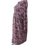 Vtg LL Bean Dress Womens Midi Long Sleeve Floral Large Petite Cottage Modest Purple Size undefined Photo 5