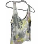 White House | Black Market WHBM Floral Sequin Tank Top Size Medium Petite MP White Photo 1
