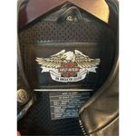 Harley Davidson women’s black leather jacket size xl 100% leather Photo 2