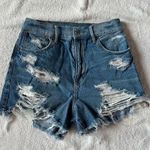 American Eagle Women’s distressed strigid mom shorts 2 Photo 0