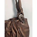 Brighton  Bronze Metallic Leather Shoulder Purse Photo 5