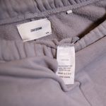 Joah Brown Oversized Cotton Blend Fleece Lined Ankle Crop Joggers Pants Gray S/M Photo 2