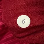 Lululemon  Think Fast Pullover in Stripe Deepest Cranberry Size 6 Sweater Stretch Photo 9