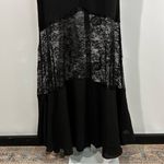 Fame and Partners “Nicchi” Black Lace Panel Gown – NWT – Size 8 Photo 3