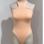 Forever 21  Women's Coral High Neck Sleeveless Bodysuit Size S Photo 0