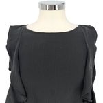 Sanctuary Black Silk Ruffle Sleeveless Top Blouse Size Large Photo 1