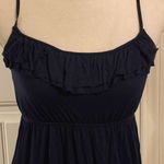 Forever 21  Navy Ruffled Tank Top Dress with Adjustable Straps Photo 3