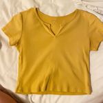 Brandy Melville Yellow Ashlyn Crop Top Photo 1