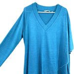 Soft Surroundings Soft‎ Surroundings size large blue long sleeve sweater shirt v neck pullover Photo 2