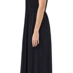 Frye Black Button Front Maxi Dress Women's XS Cotton Rayon Blend Jersey Knit NEW Photo 3