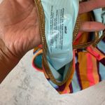 Aerie M Long One Piece Swimsuit Striped Multicolor Gold Trim Full Coverage NWT Photo 3