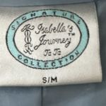 VTG Isabella's Journey Blue Jean Denim Jacket/Coat Faux‎ Suede Long Sleeve S Photo 11