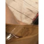 Antonio Melani Beige Cork Heels Platforms Wedge 9.5 tan Leather Photo 7