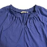 Soft Surroundings Womens Dress L Blue Short Sleeve V Neck Casual Ladies Photo 3