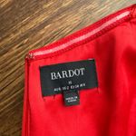 Bardot Women’s Red Bow Off The Shoulder Mini Dress in Fire Red - Size XS Photo 5