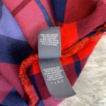 Aerie  Red Blue Black Flannel Plaid Camisole Lace Sz Medium Photo 8