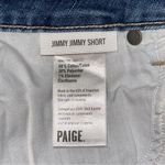 Paige  Denim Women’s Size 24 Medium Blue Wash Jimmy Jimmy Cut Off Jean Shorts Photo 5