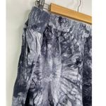 Royalty Collection Blue Tie Dye Linen Blend Raw Hem Pants Women's Plus Size 3X Photo 7