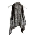 Karen Kane  Faux Fur vest Size Small open front animal print Photo 3