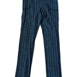 LULULEMON Blue Black Patterned Straight Leg Pants Size 8 Photo 0