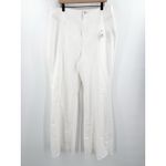 Free People WE THE FREE x  Curvy Jeans Size 35 NWT White Denim Plus Curvy Raw Hem Photo 15