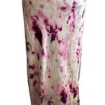 Bardot  Women's Size 8 Tie Dye Satin Slip Dress Maxi Purple White Open Back Cowl Photo 5