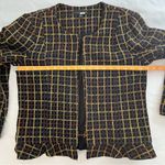 Slate + Willow Size M Shaina Lined Plaid Jacket Fall Colorful Retro Ruffle Photo 7