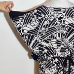 Sangria  Black and White Print Dress NWT Size 14 Blouson Dress Photo 4