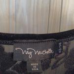 My Michelle  Dress Womens Black Witchy Goth Whimsigoth Maxi Velour Sheer Sz 13 14 Photo 3