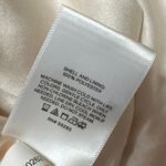 EXPRESS NEW  Cream Silk Satin Sleeveless High Neck Slit Bridesmaid Sheath Dress S Photo 3