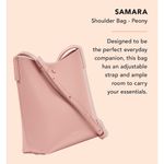 Brand New SAMARA Shoulder Handbag Medium PEONY Pink Photo 4