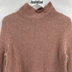 J. Jill Draped Funnel Neck Sweater Dusty Rose Pink Cotton Wool Blend Size Medium Photo 2