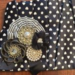 EXPRESS  Heart Shape Polka Dot Clutch Photo 2